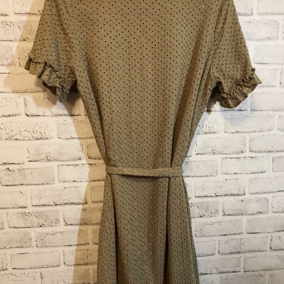 Macys Floral Textured Summer Dress M - Picture 4 of 5